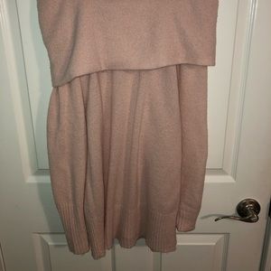 Dusty rose off the shoulder sweater